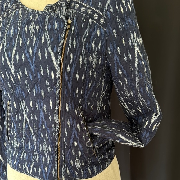SOFT JOIE Blue Patterned Women's Jacket, medium - Picture 3 of 8